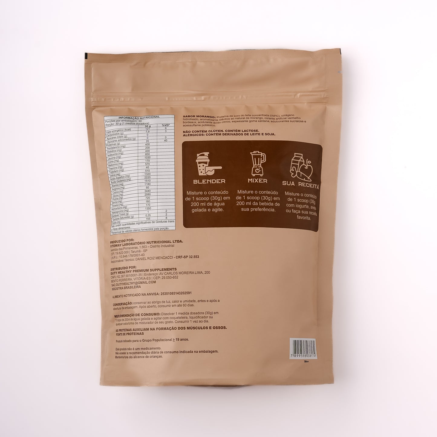 DUTY HEALTHY - DUTY PROTEIN - 900g - WHEY